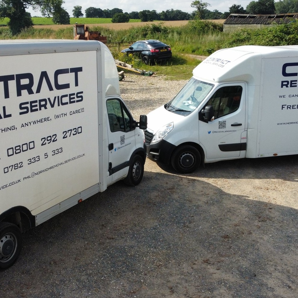 Our removal vans ready for your removal in Norwich